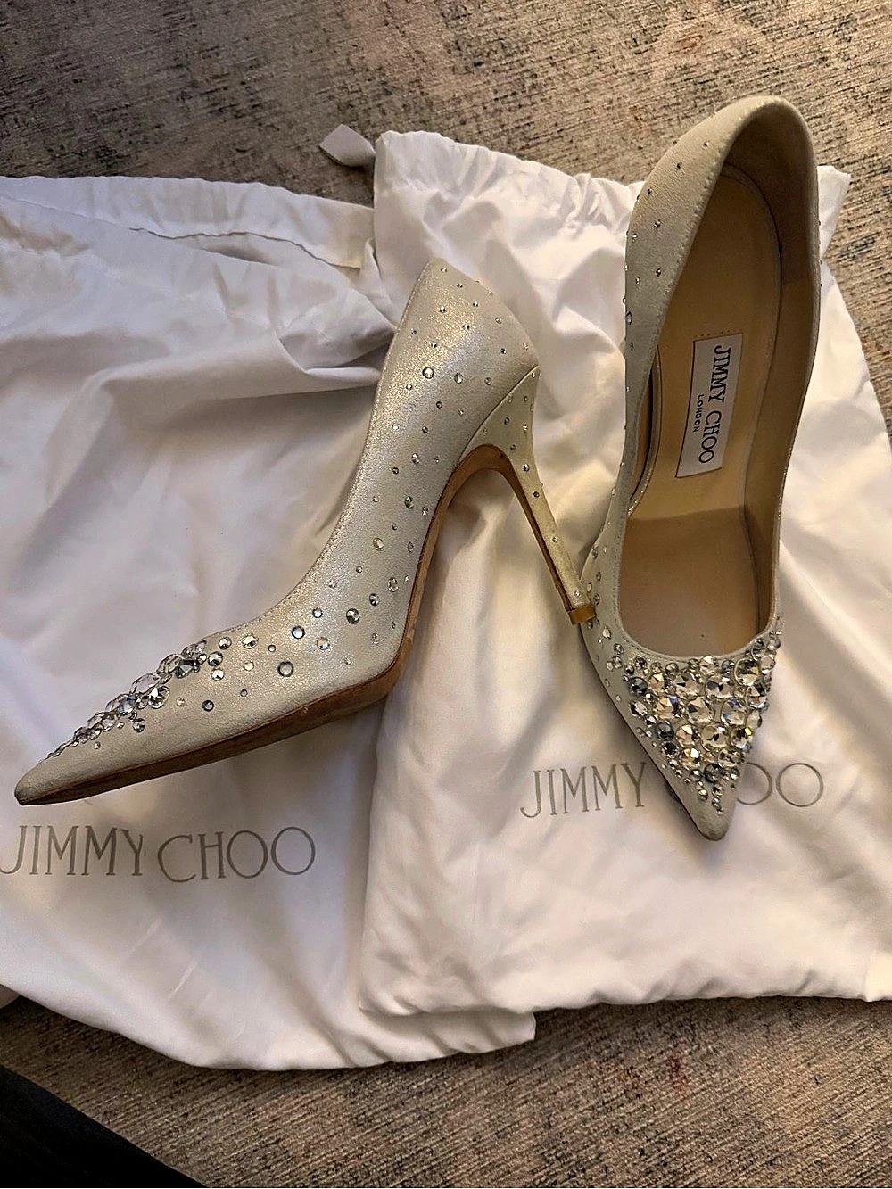Jimmy Choo Crystal Embellished Heels EU 35 - Picture 2 of 16